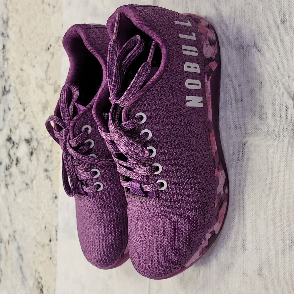 Nobull purple/pink camo lifting shoes.